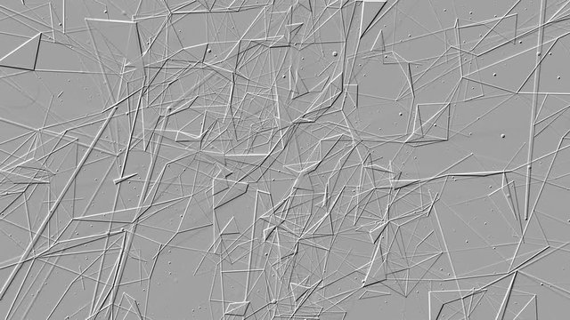 3D rendering background based on three-dimensional extrusion on the plane. Background for presentations. Animated paper texture