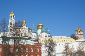 Fototapeta na wymiar The Holy Trinity-Sergius Lavra in Sergiev Posad, Moscow region, Russia 