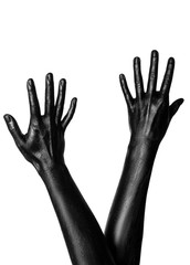 photo of a colored hand