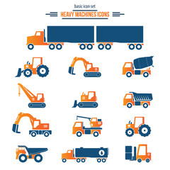Icon Set, heavy duty machines 