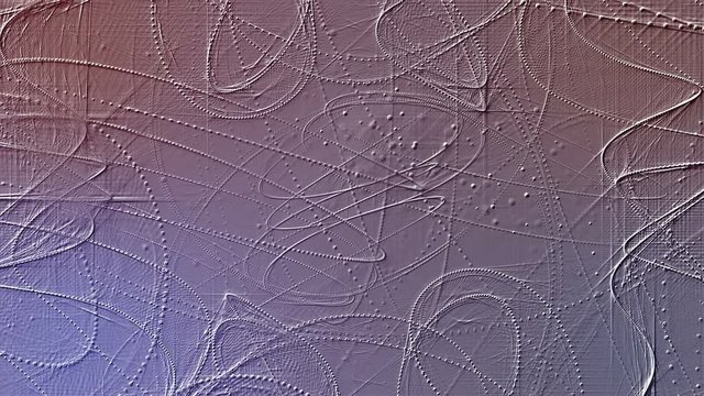 3D rendering background based on three-dimensional extrusion on the plane. Background for presentations. Animated paper texture