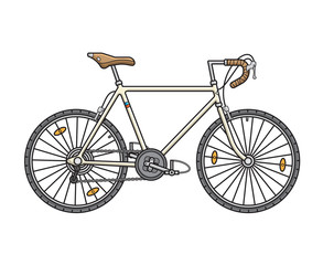 City fixed sport bicycle. Vector illustration