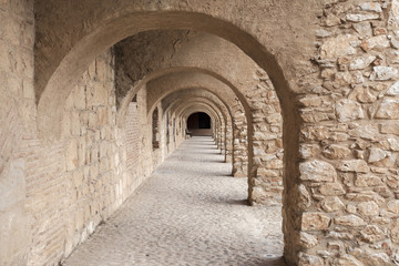  Fort de Salses, catalan fortress, historic monument, Salses, Pyrenees-orientales, Occitanie.France.