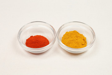 Curry and Paprika Powder Spices