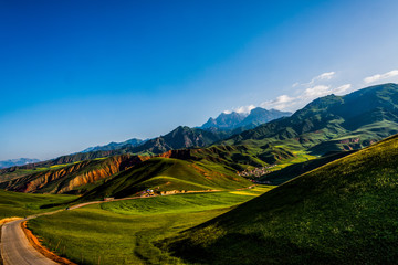 Qinghai Province Zhuoer Mountain Natural Scenic Area in China