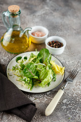 Fresh green salad