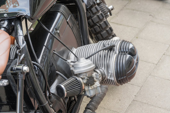 Boxer Motor eines Motorrades