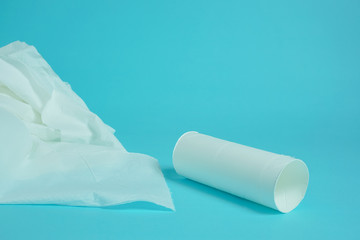 Core of the toilet paper.  Exchange time of the toilet paper....