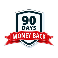 90 Days Money Back Shield illustration