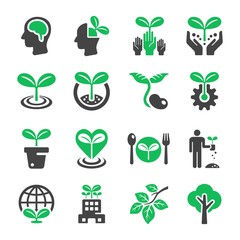 plant icon set