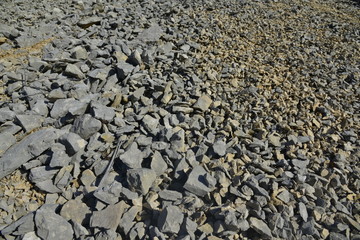 FIELD OF STONES  AT GORGES DU TARN, LOZERE, FRANCE