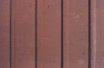 Metal red texture. Old metal profile.