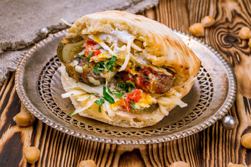 kebab in pita