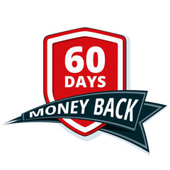 60 Days Money Back Shield illustration