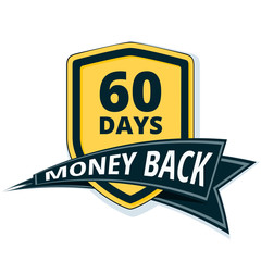 60 Days Money Back Shield illustration