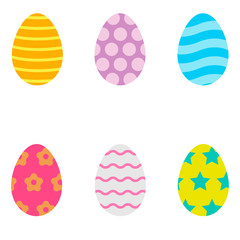 Easter eggs of different colors