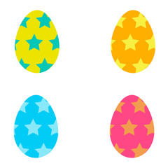 Easter eggs of different colors