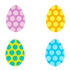 Easter eggs of different colors