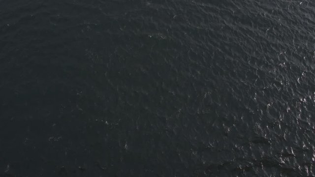 Static drone shot of the Ocean