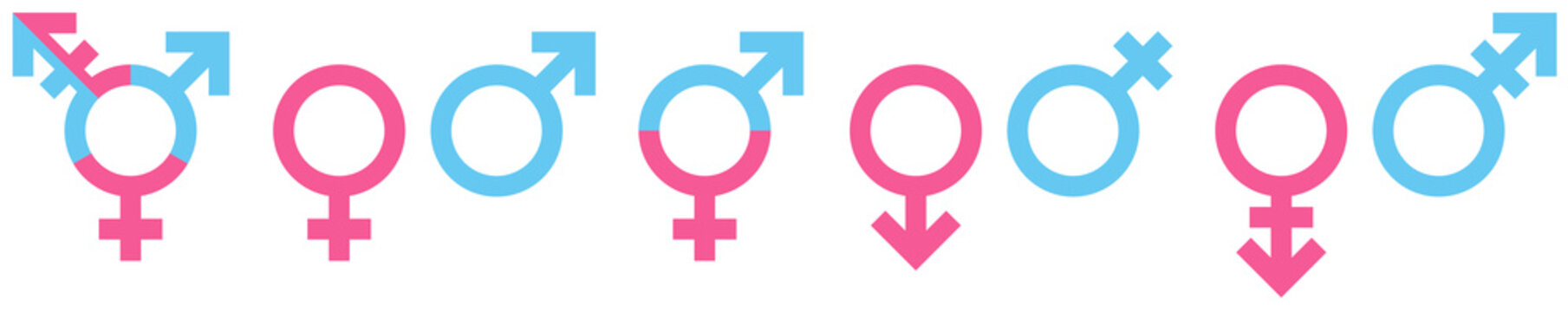 Gender Icons Blue/Pink