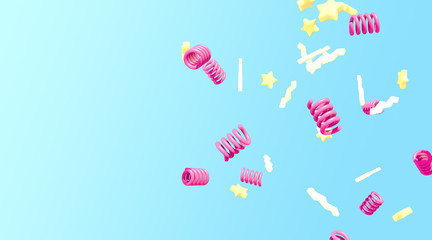 Colorful abstract background. 3D render