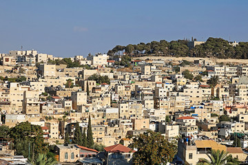 Fototapeta premium View of the houses and buildings of Jerusalem, Israel