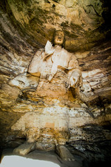Yungang Grottoes in Datong City, China
