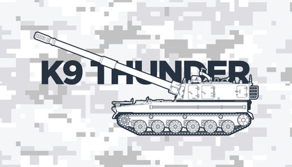 Self-propelled artillery blueprint