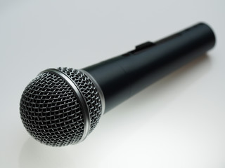 microphone on white background.