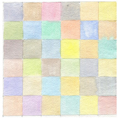 watercolor background, texture, squares