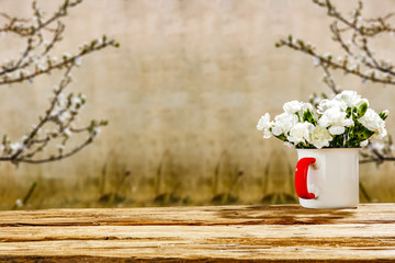 desk of spring time 