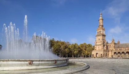 Deurstickers Plaza España, iconic city point, Sevilla, Andalucia, Spain. © joan_bautista