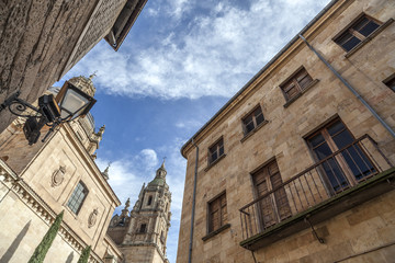 Fototapeta na wymiar Classic buildings in historic center of Salamanca.Spain.