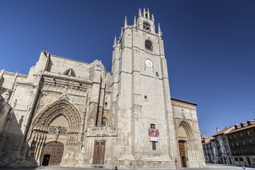 Fototapeta na wymiar Cathedral of Palencia, Castilla Leon, Spain.