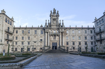 Fototapeta na wymiar Monastery, Monasterio San Martino Pinario,Santiago de Compostela, Galicia, Spain.