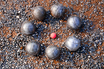 Petanque of the people Popular play all ages.