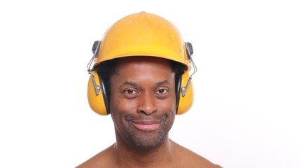 Black construction worker