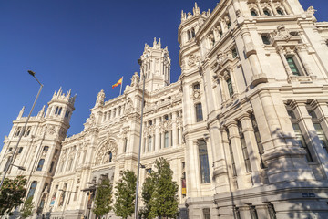 Fototapeta na wymiar Palace, Palacio de Cibeles,Madrid.