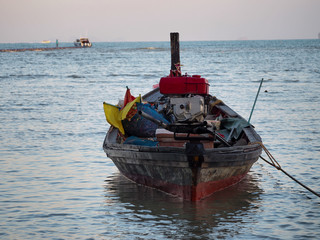 Fishing boat. Southern of Thailand.