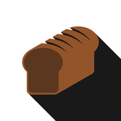 bakery bread with long shadow