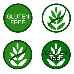 Gluten free sign. Vector