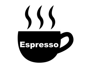 Espresso coffee pictogram vector