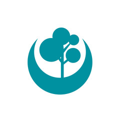 Tree logo design template, symbol for company, use this logo for your company