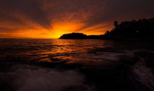 Sunrise over pacific