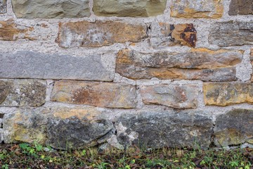 Alte gemauerte Stein Mauer