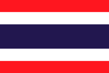 Flag of Thailand. Symbol of Independence Day, souvenir soccer game, button language, icon.