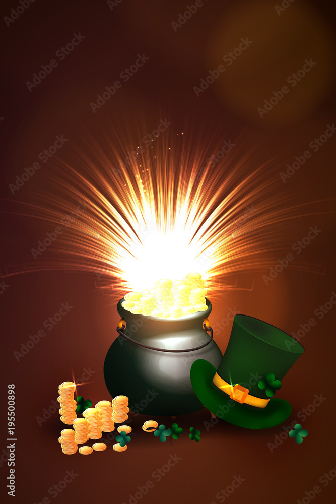 Wall mural vector illustration day of st. patrick