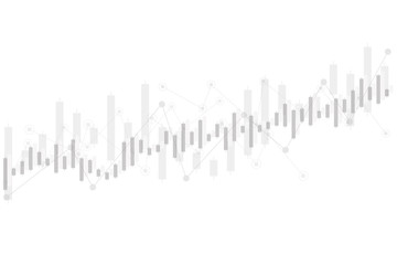 Business candle stick graph chart of stock market investment trading. Vector illustration