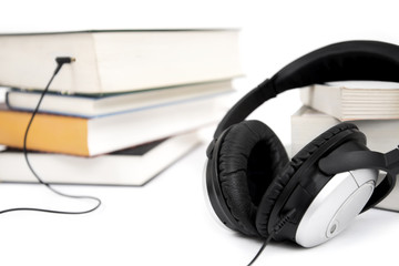 Audiobook - Hörbucher und Kopfhörer
