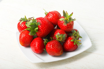 Strawberry in the bowl